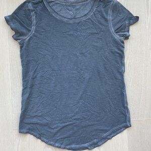Lululemon faded blue vintage short sleeve t shirt